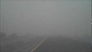 Driving Through A Dust Storm on the 347 HWY in Maricopa Arizona