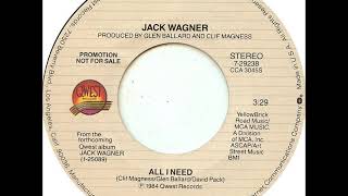 Jack Wagner - All I Need (1984)