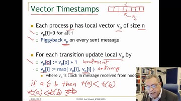 Lecture 2. Unit 4. Logical clocks and vector clocks, ID2203