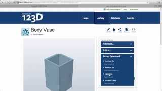 123D Design Online: Export to STL