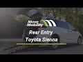 Rear entry toyota sienna  wheelchair accessible van  movemobility