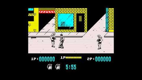 "Target Renegade" level 2 music, ZX Spectrum 128k