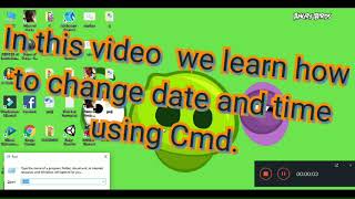 How to change date and time using CMD