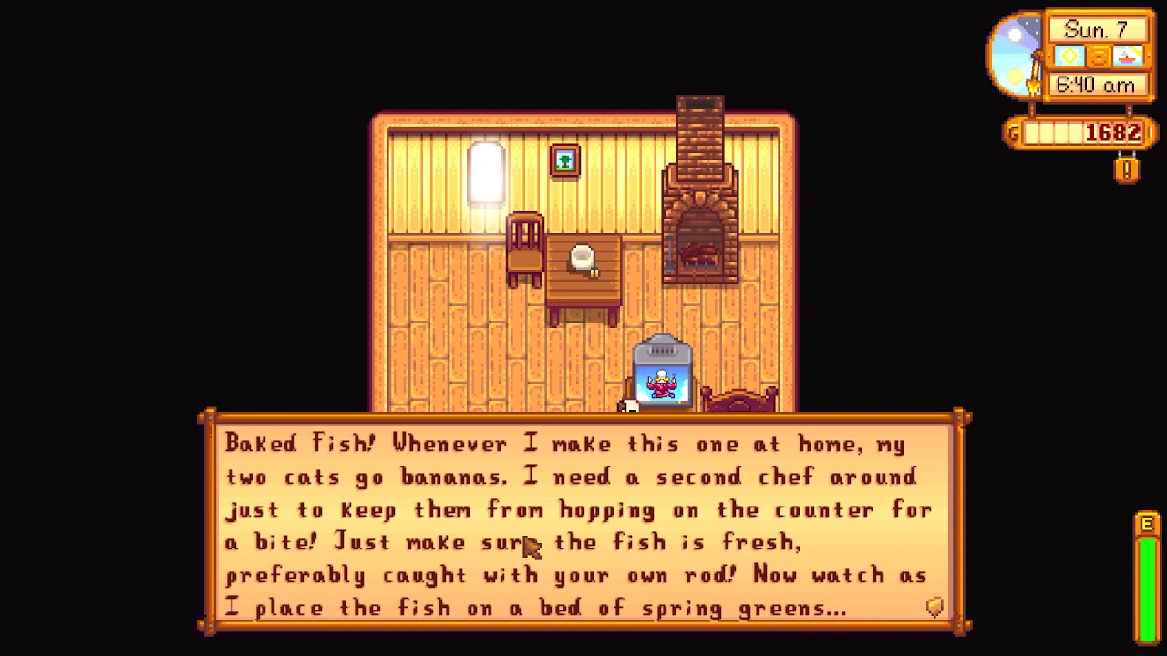 How to learn Baked Fish cooking recipe - Stardew Valley - YouTube