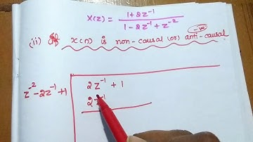 Inverse z - Transform using Long Division Method - Problems