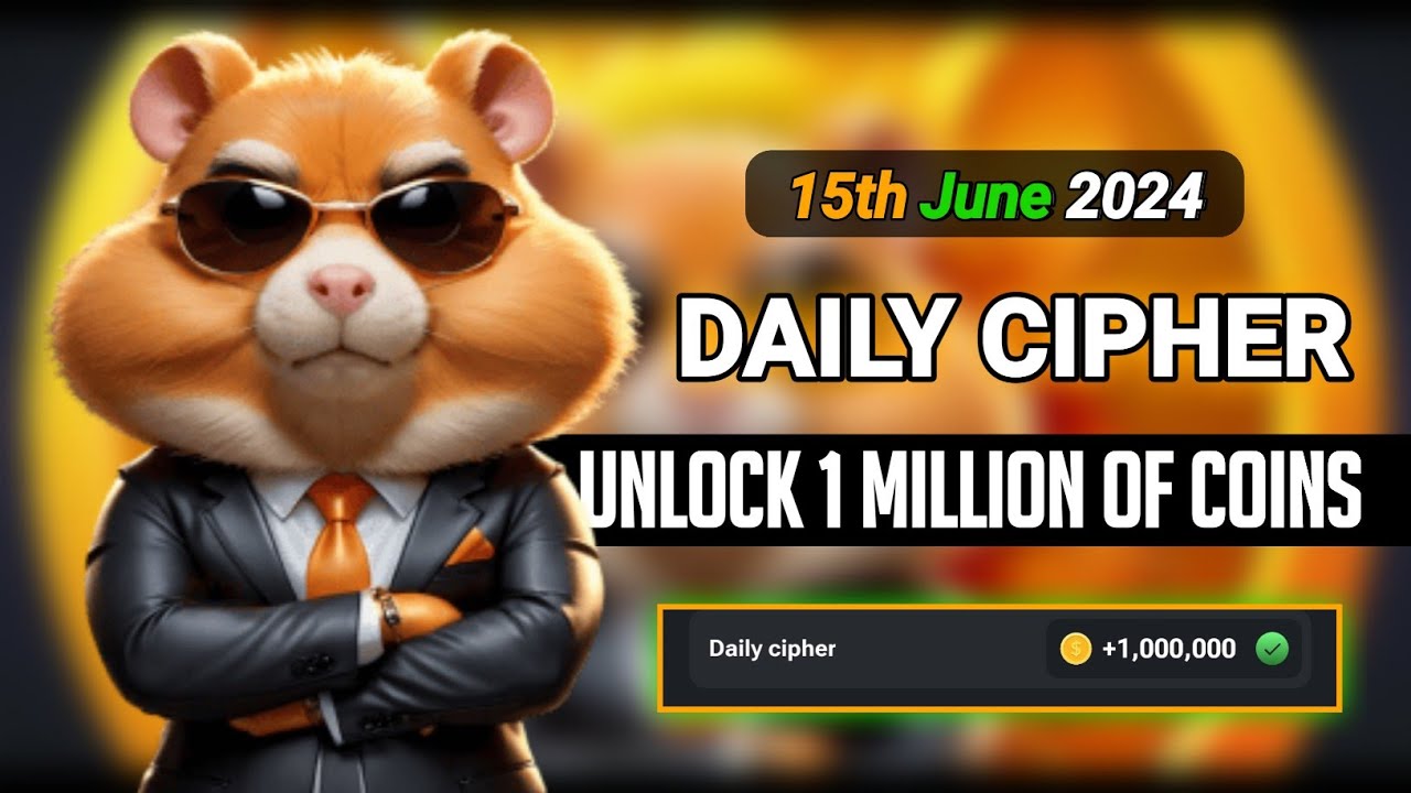 Hamster Kombat Daily Cipher - June 15: Unlock 1 Million Coins Today ...