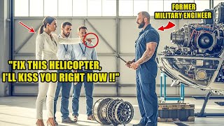 “Fix this helicopter, I’ll kiss you right now” — CEO Mocked the Single Dad Janitor Before Everyone