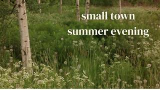 small town summer evening