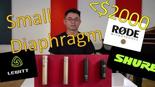 Small diaphragm condenser mic comparison under $2000