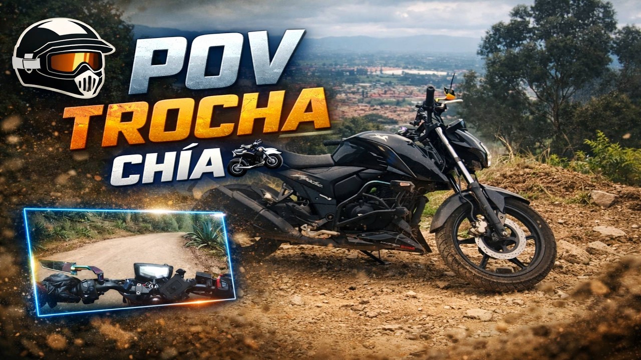 POV: Rodando en TROCHA con mi Apache 160 4V | Vista a Chía 🔥