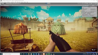 Unity game level forest environment test