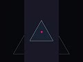 The red ball bounces in a triangle #bouncingball #triangle