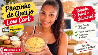 🚨 LOW CARB MICROWAVE CHEESE BREAD! 😱 It turns out FLUFFY, DELICIOUS and Ready in 3 MINUTES! 🧀 screenshot 3