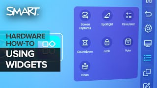 SMART Board GX: Using widgets (2022)