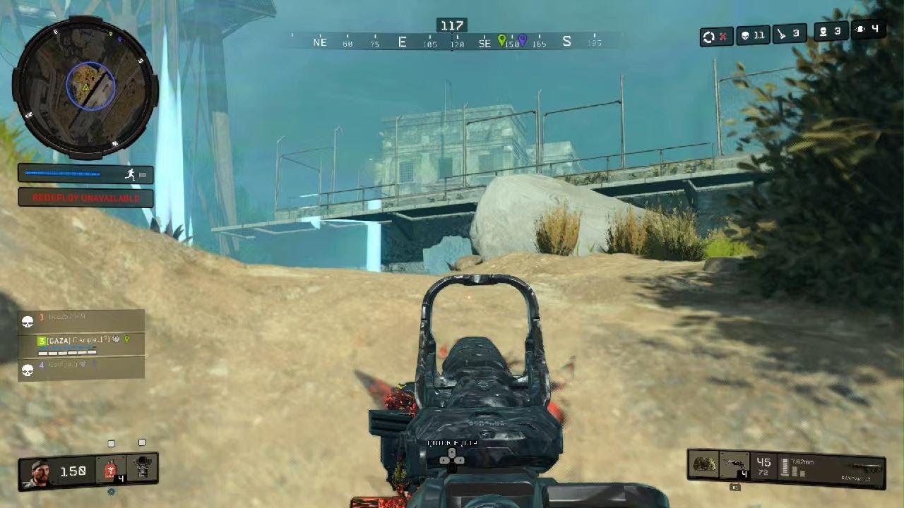 CoD Blackout:  1 HP win