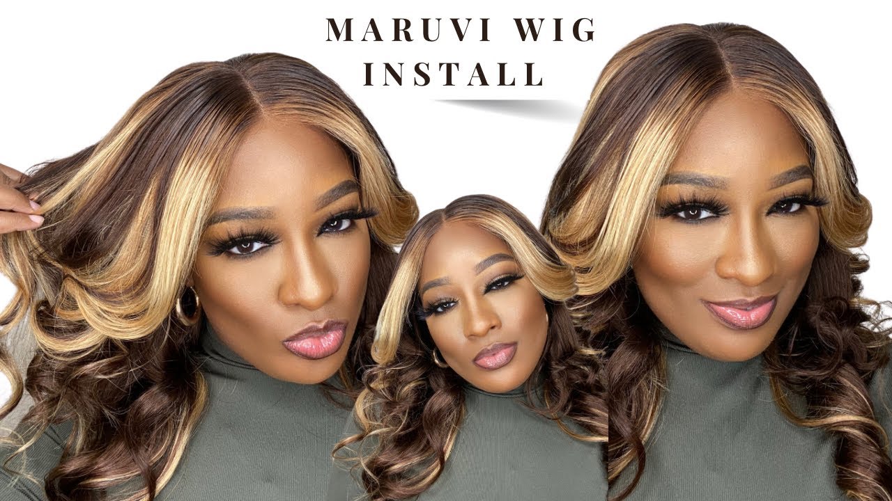 AMAZON WIG UNDER $90 REVIEW & INSTALL | GLUELESS FALL WIGS | 