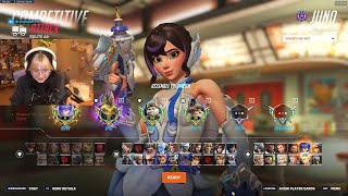 19K Heals! 16K Dmg! Aspen JUNO  Overwatch 2 Gameplay Season 20 Top 500