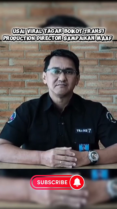 Viral boikot TRANS7, production director TRANS7 sampaikan maaf #trans7 #ponpeslirboyo #lirboyo