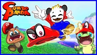 SUPER Mario Odyssey Nintendo Giant Dinosaurs, Frogs and Boss gameplay! Let's Play with Combo Panda