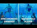 Water Polo Players Try Synchronized Swimming | SELF