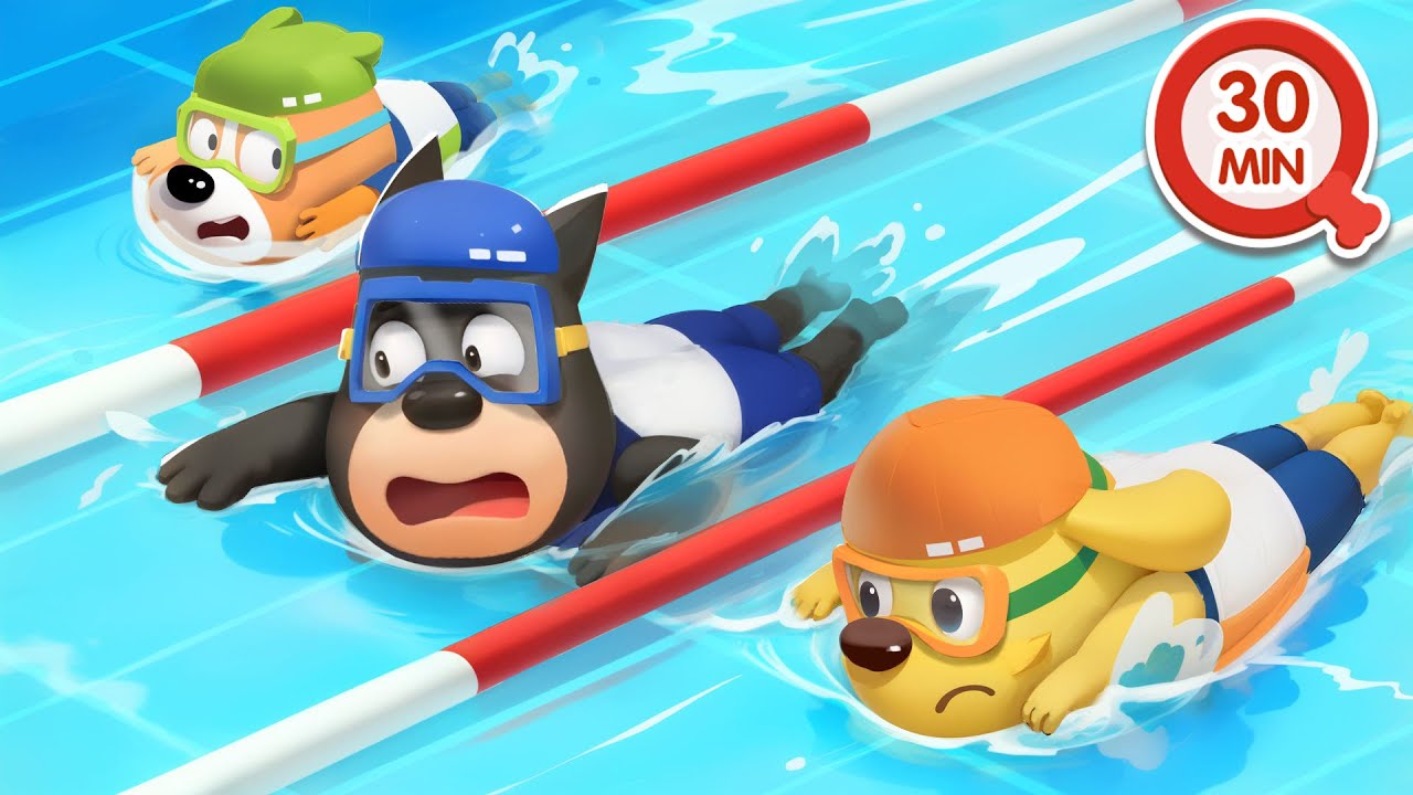 Dobie Aprende a Nadar 🏊 Dibujos Animados 🔍Sheriff Labrador en Español