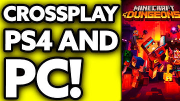 How To Crossplay Minecraft Dungeons PS4 and PC (EASY!)
