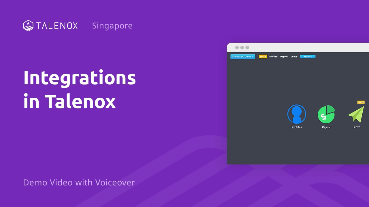 Integrations in Talenox - Singapore Demo Video with Voiceover | Talenox