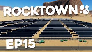 Building a SOLAR FARM in the DESERT - Cities Skylines 2 RockTown #15