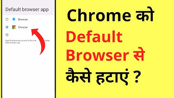 Chrome Ko Default Browser Se Kaise Hataye | How To Remove Google Chrome As Default Browser