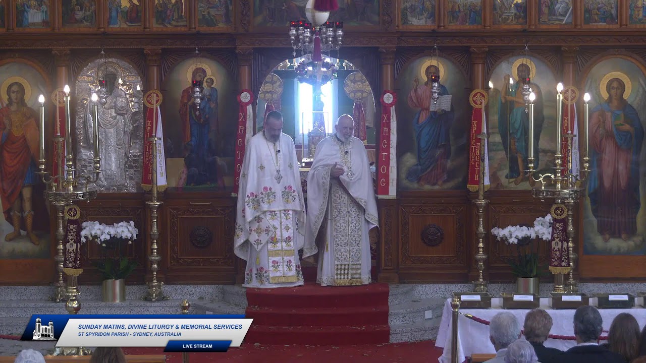 Sunday Matins, Divine Liturgy & Memorial Services - 10th May 2026 - St Spyridon, Sydney