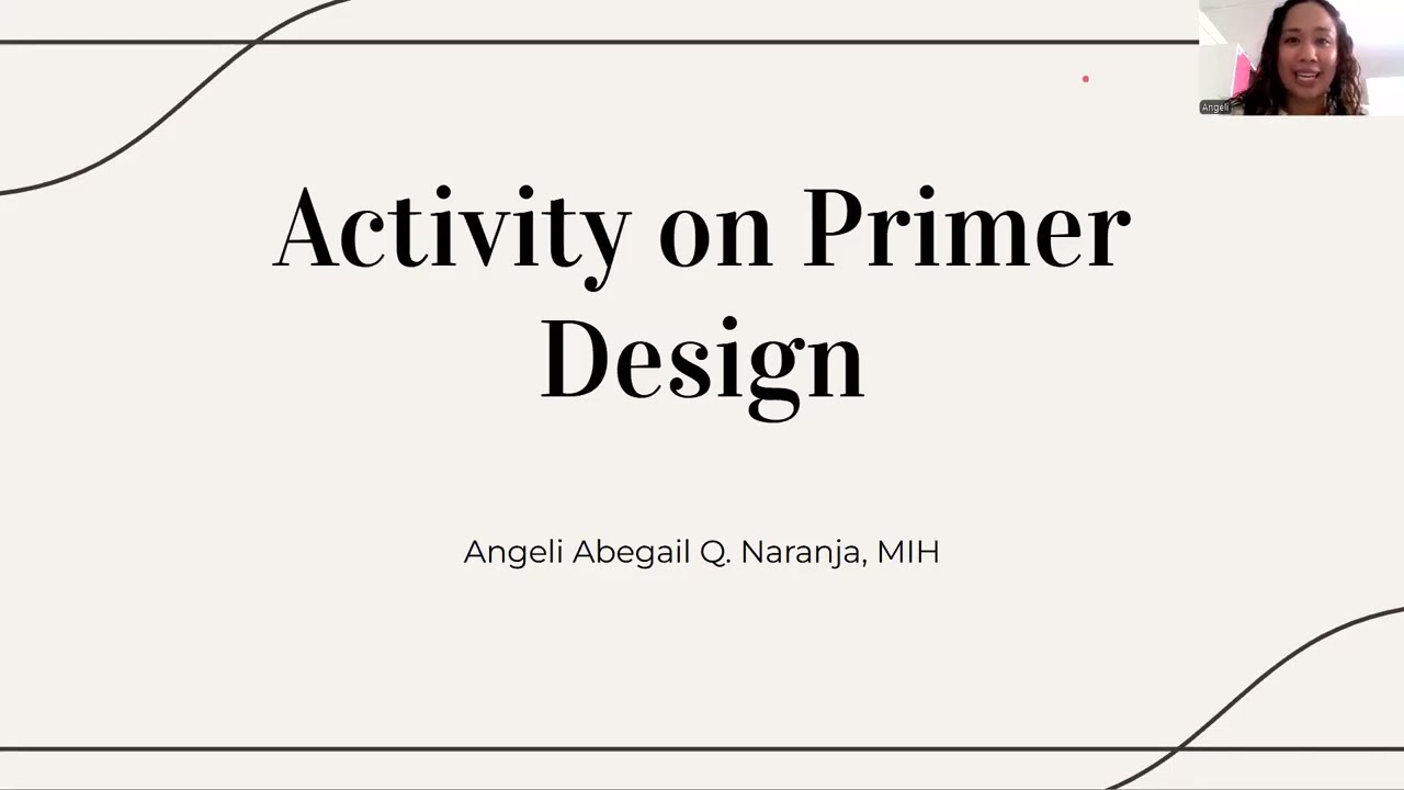 Medtech student guide: Primer Design Pre-lab Discussion Molbio