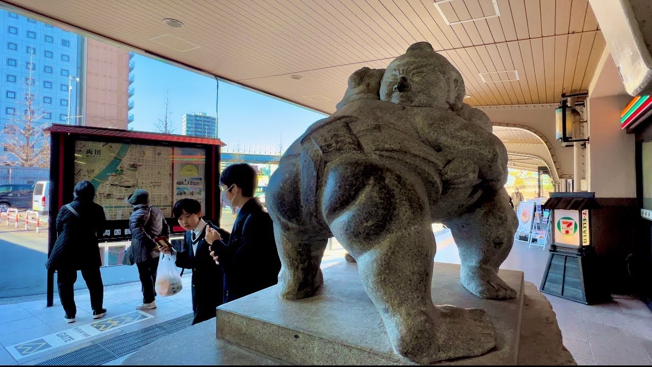 [4K Ultra HD 60fps] Ryogoku Station Walk to Tokyo Skytree 