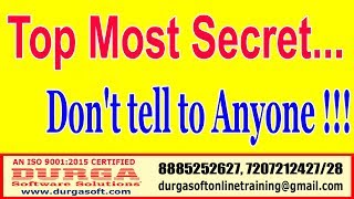 Top Most Secret ? Don't tell to Anyone !!! by Durga Sir screenshot 2