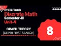 Depth First Search | Sem-3 | Unit-4 | Part-8 | Discrete Math IPU