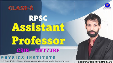 Class 8 Assistant Professor & NET/JRF #assistantprofessor #netjrf #physics #govtjobs #bscphysics