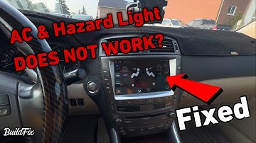 How To Fix AC, Hazard lights and Steering Buttons Not Working ? [Lexus CarPlay Screen]