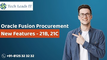 Oracle Fusion Procurement 21B, 21C New Features | Procurement Cloud New Features