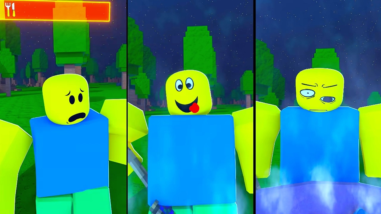 Noob cooked something dangerous - the 99 Nights in Forest PT2 #roblox | ROBLOX Animation Compilation