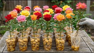 Just A Few Cloves Of Garlic Roses Suddenly Took Root And Bloomed Overnight.