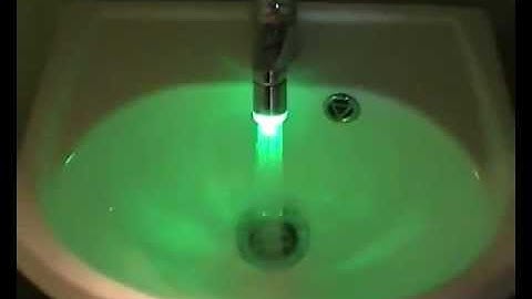 Glow LED Water Stream Faucet Tap Temperature Sensor.