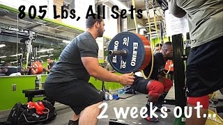 805 Lb (365 Kg) Squat PR, Raw Belt Only