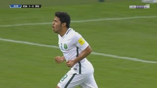 السعودية 1-0 العراق | هدف يحيى الشهري | تعليق رؤوف خليف | تصفيات كأس العالم 2018