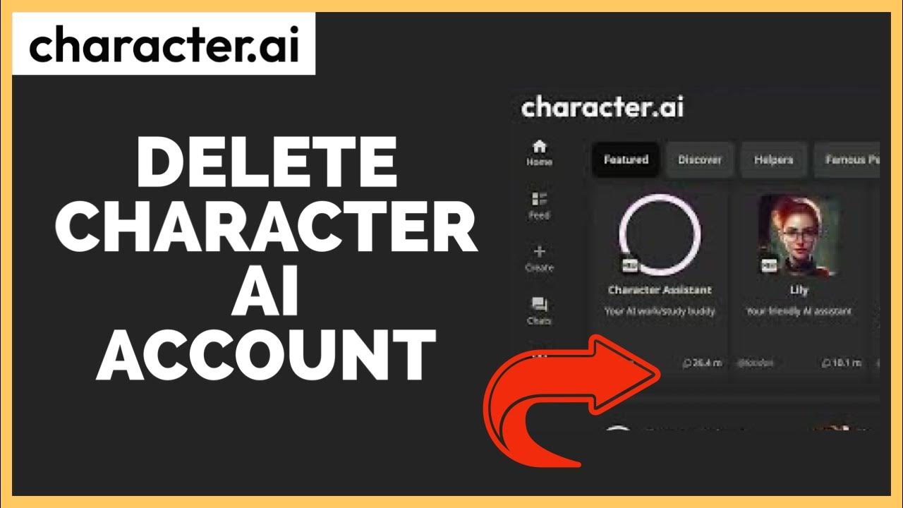 Delete character ai account how to delete character ai account on pc 