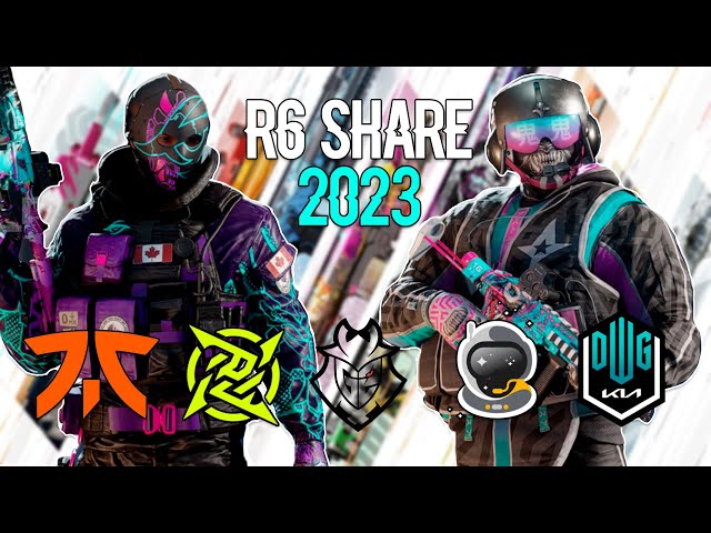 R6 Esports  April 2023: New pro-team R6 SHARE items available now