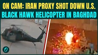 Iran-Proxy Drone Destroys U.s. 5.9 Million Black Hawk Helicopter At Victory Camp, Baghdad