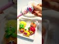Acrylic Beads UV Coating Cute Fruits Man with Sausage-Shaped Lips
