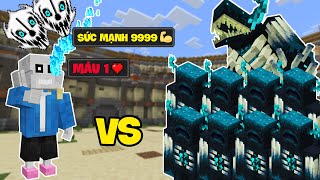 THỬ CHO SANS ĐẤU VỚI 1000 WARDEN Trong Minecraft - Sinh Vật Chiến #5