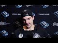 Nick Schmaltz, Jack McBain and André Tourigny | 12.17 Postgame Media