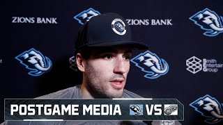 Nick Schmaltz, Jack McBain and André Tourigny | 12.17 Postgame Media