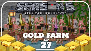 The Gold Farm Is WORKING! - Truly Bedrock Season 5 Minecraft SMP Episode 27